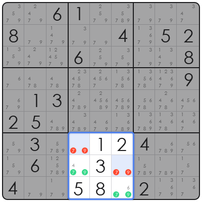 sudoku locked candidate